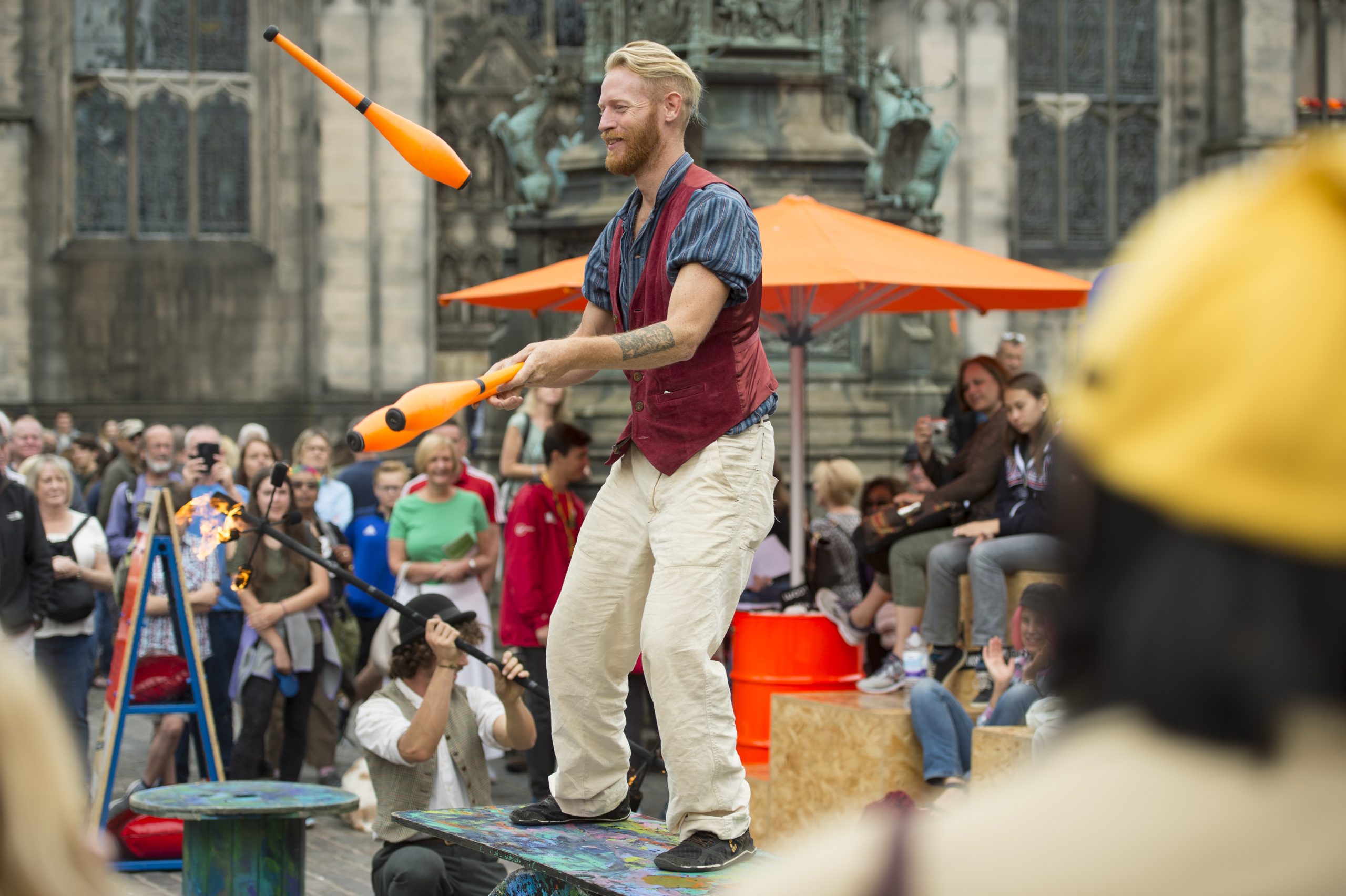 Edinburgh Festival street performers